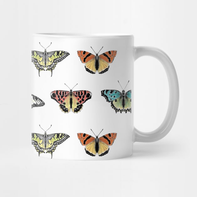 Not so real Butterflies colourful pattern by VeraAlmeida